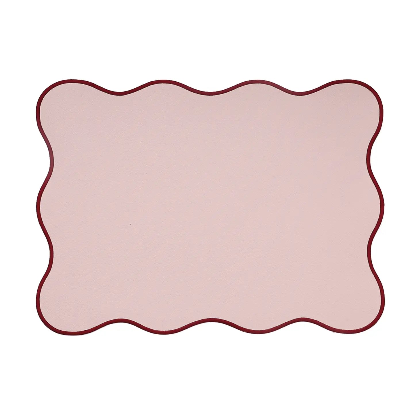 Placemat Juul roze met rode rand