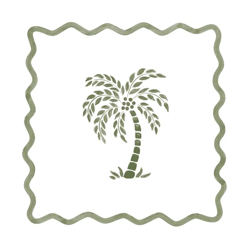 Papieren servetten palm