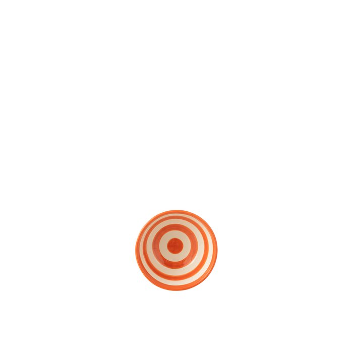 Bowl hoog oranje streep | small