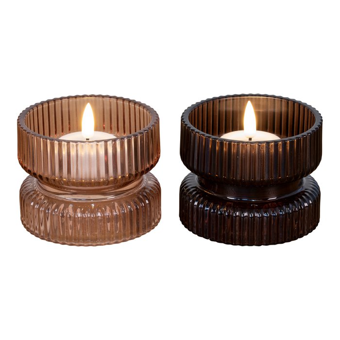 Waxinelichthouders - set van 2