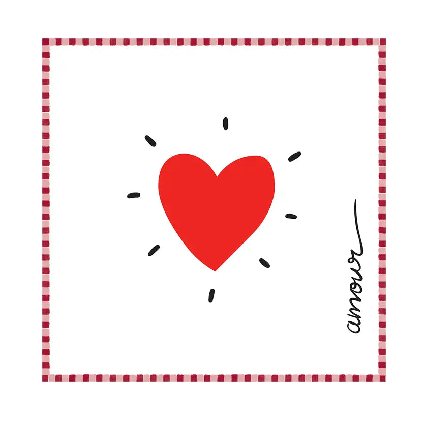 Papieren servetten amour