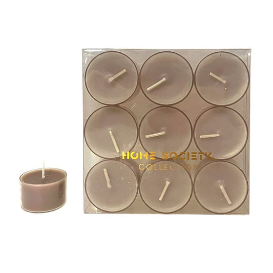 Waxinelichtjes Taupe | set van 9