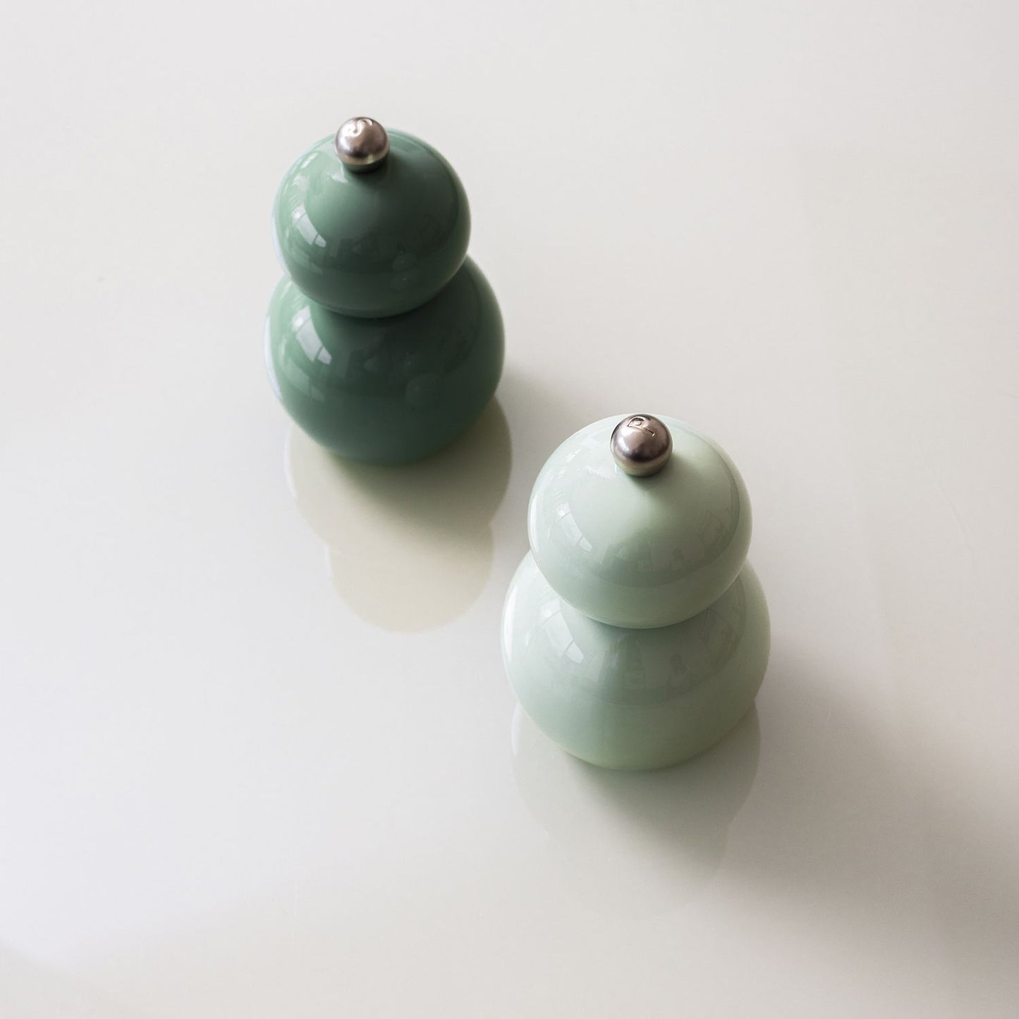 Betty zout- en pepermolen groen | Set van 2