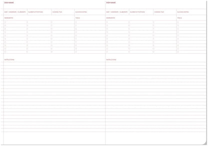 Receptenboek streep