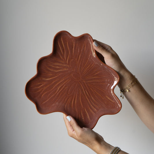 Organisch bord M | Marron glace