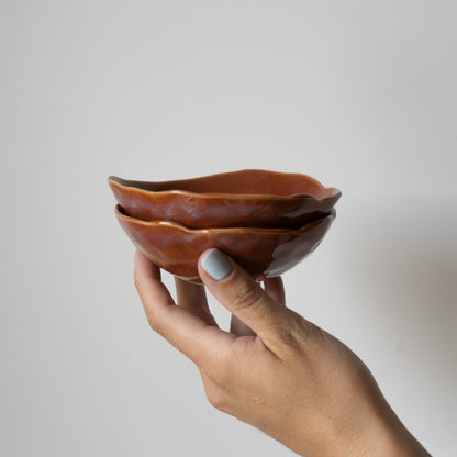 Set van 2 schaaltjes | Marron glace