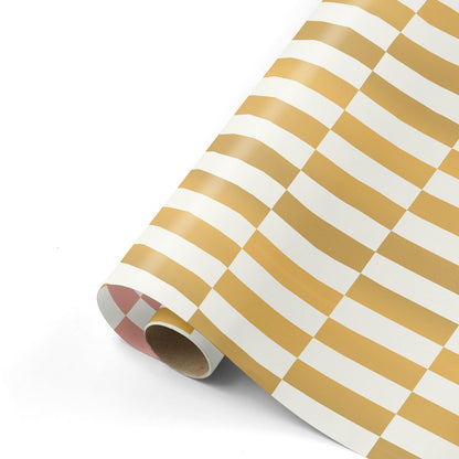 Cadeaupapier colorblocking - Goud