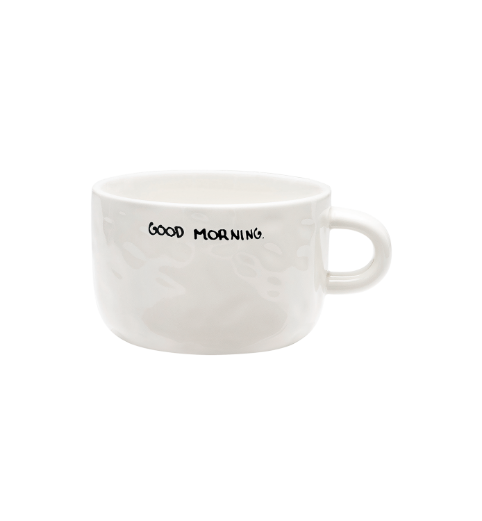 'Good Morning' cappuccino mok
