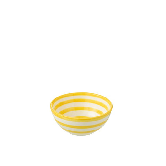 Bowl hoog geel streep | small