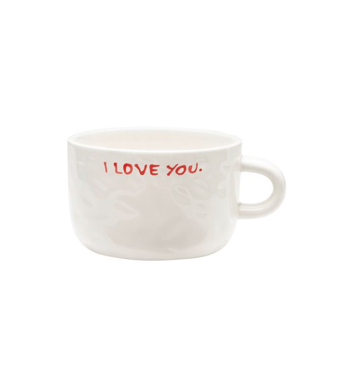 'I Love You' cappuccino mok