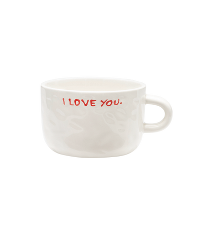 'I Love You' cappuccino mok