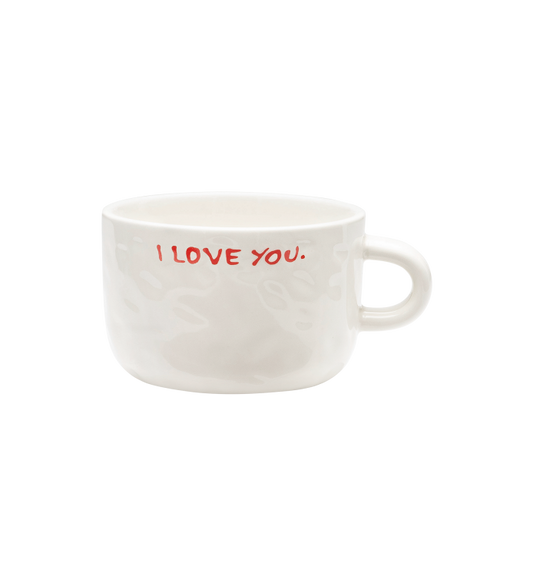 'I Love You' cappuccino mok