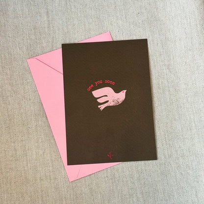 Wenskaart 'see you soon'
