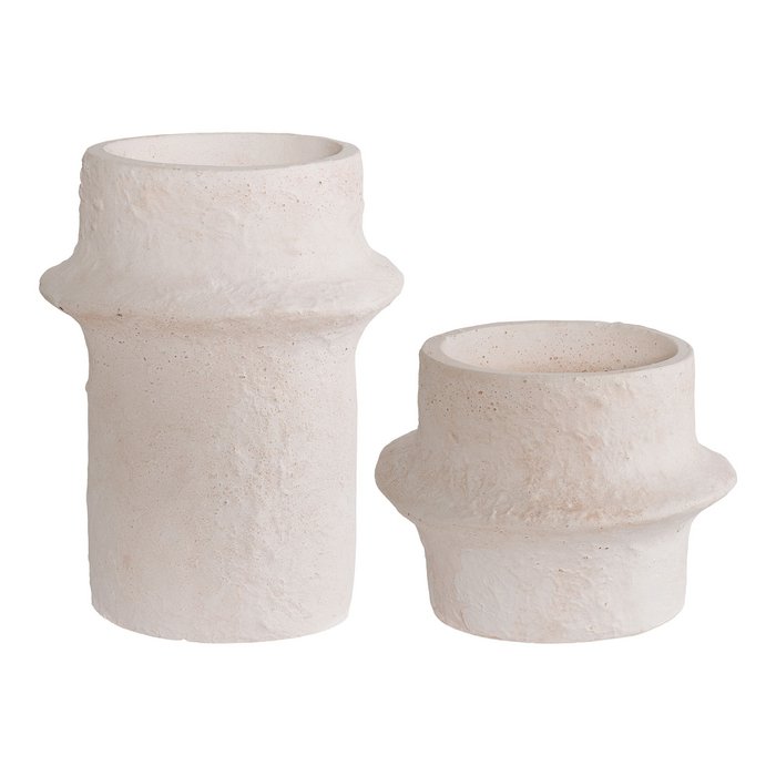 Kandelaars cement - set van 2