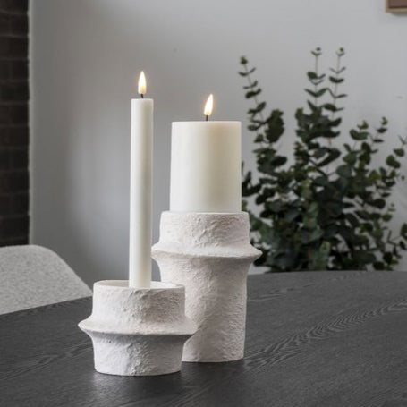 Kandelaars cement - set van 2