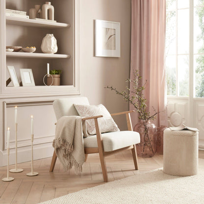 Kandelaar ecru middel