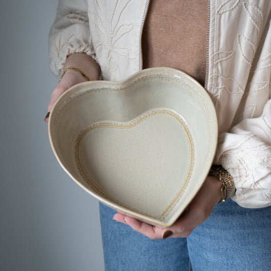 Ovenschaal Love M | Crême D'argile