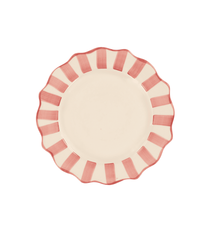 Pink Scalloped ontbijtbord