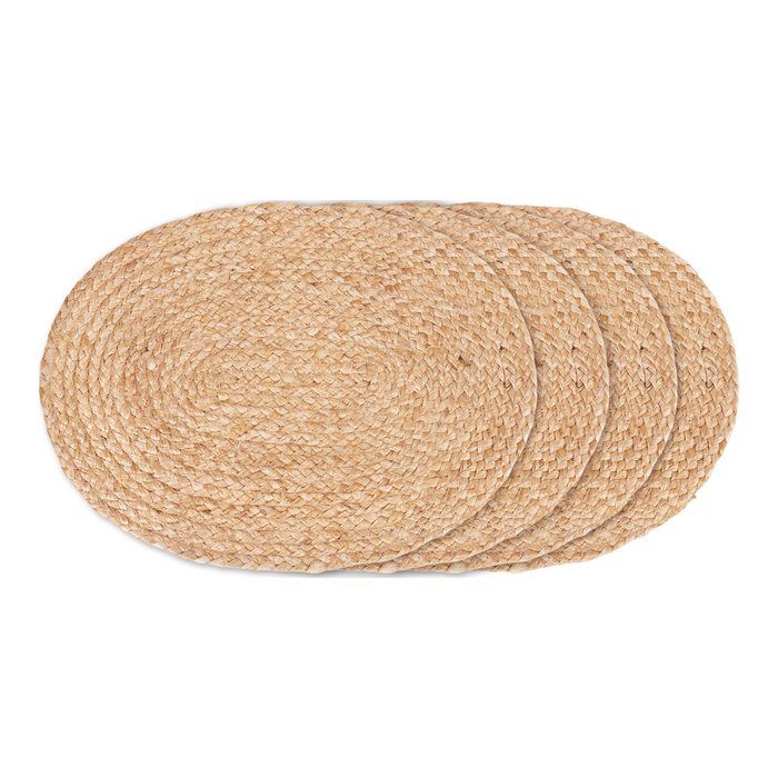 Placemats jute ovaal - set van 4