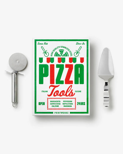 Boek met Pizza tools