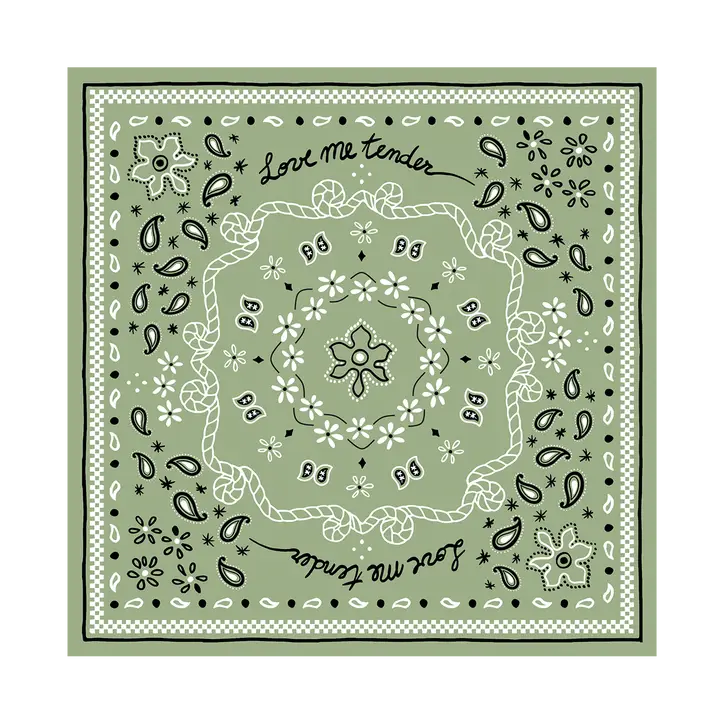 Papieren servetten bandana groen