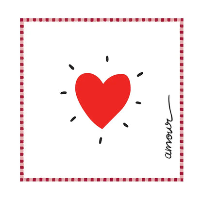 Papieren servetten amour
