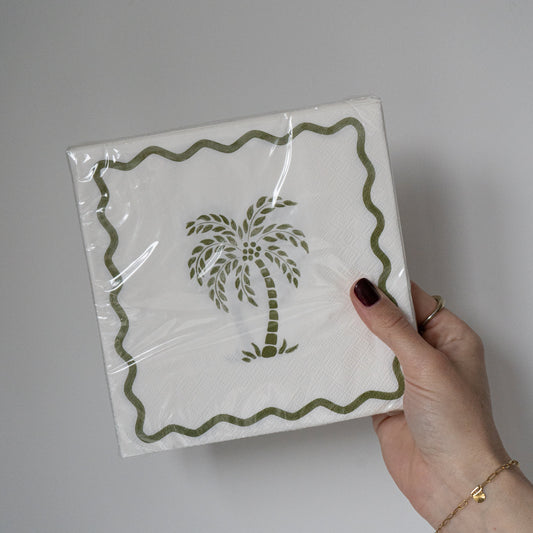Papieren servetten palm