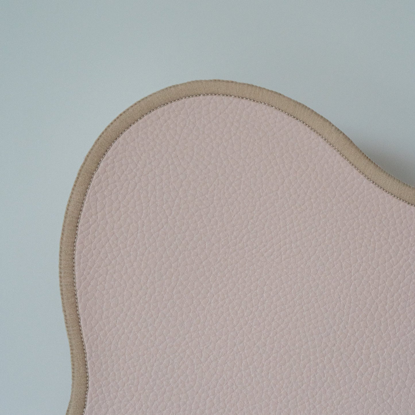 Placemat Juul roze met beige rand